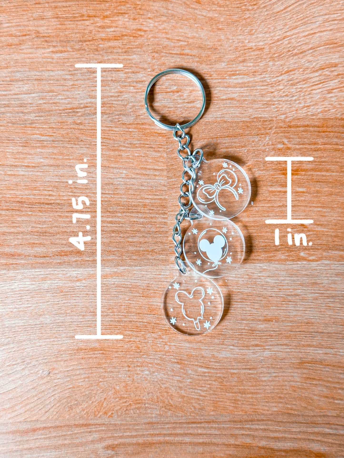Mickey Ears Cascading Charm Keychain (SAMPLE)