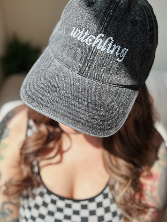Witchling Vintage Embroidered Hat