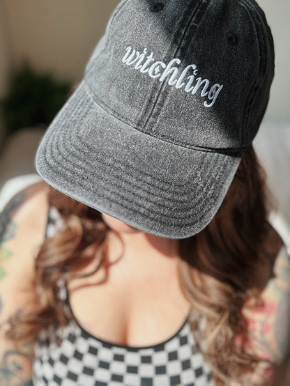 Witchling Vintage Embroidered Hat