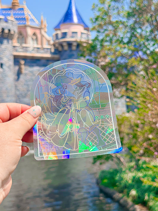 Beauty and the Beast Suncatcher Sticker
