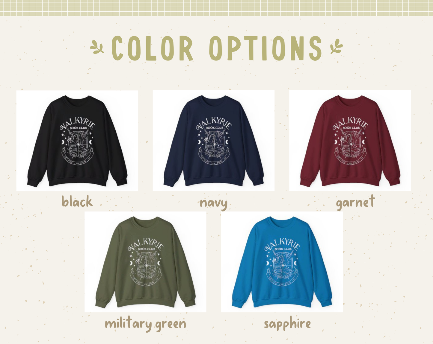 Valkyrie Book Club Crewneck