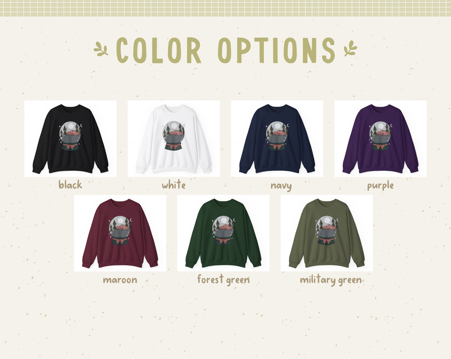 Forks Snowglobe Crewneck