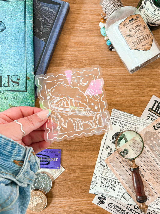 Going Home Stamp Suncatcher Sticker