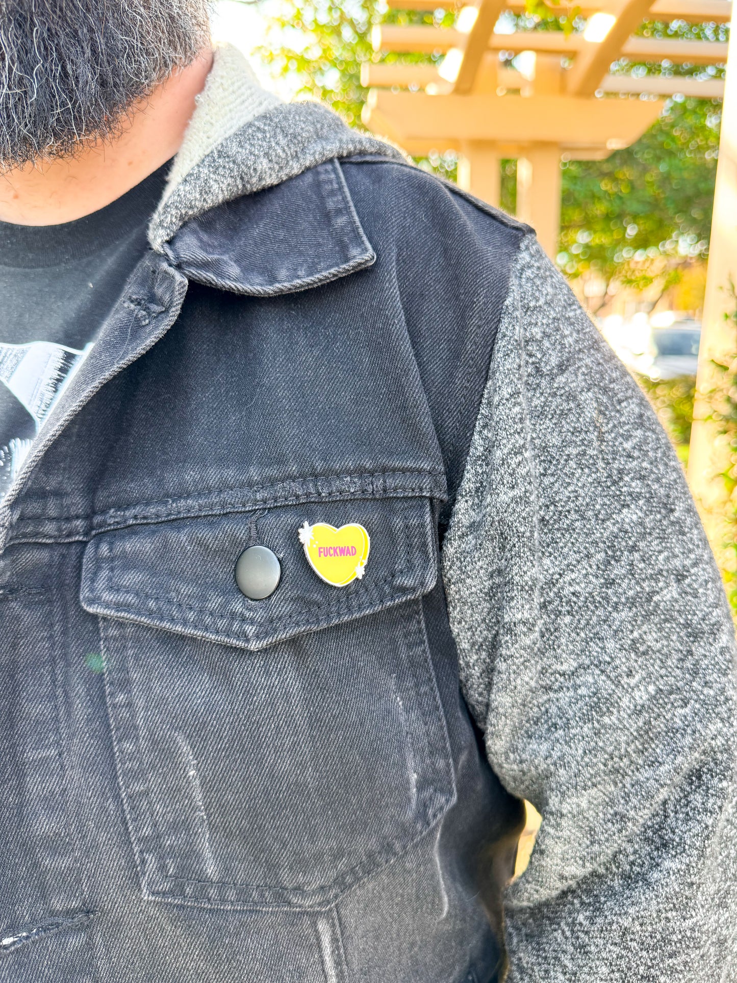 F*ckwad Conversation Heart Hard Enamel Pin