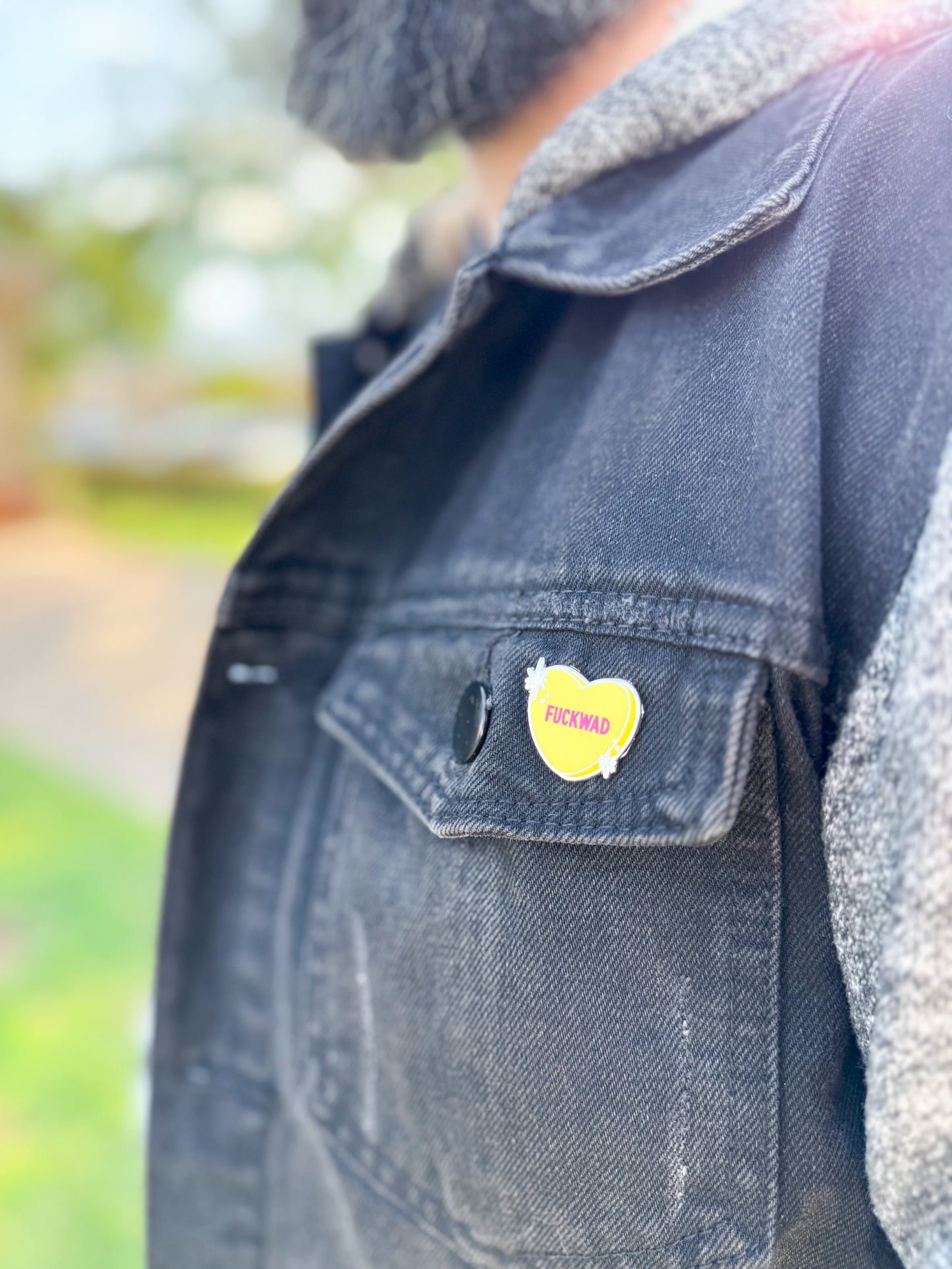 F*ckwad Conversation Heart Hard Enamel Pin