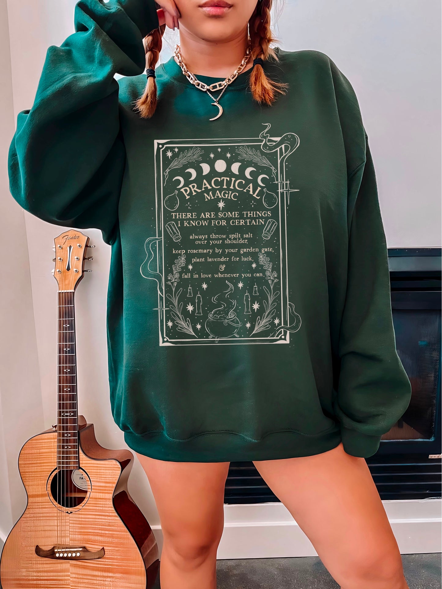 Practical Magic Spell Page Crewneck