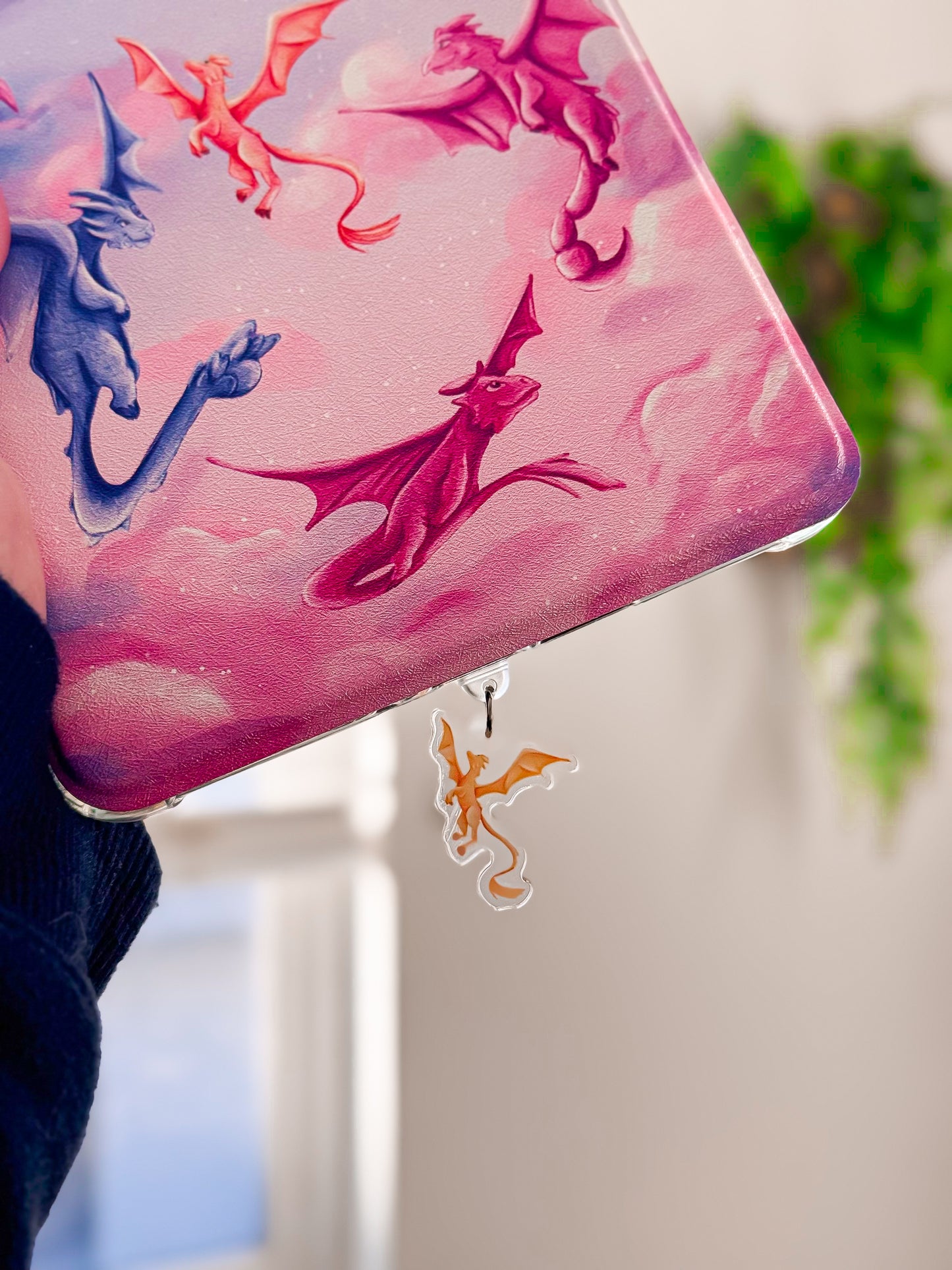 Golden Dragon Kindle Charm