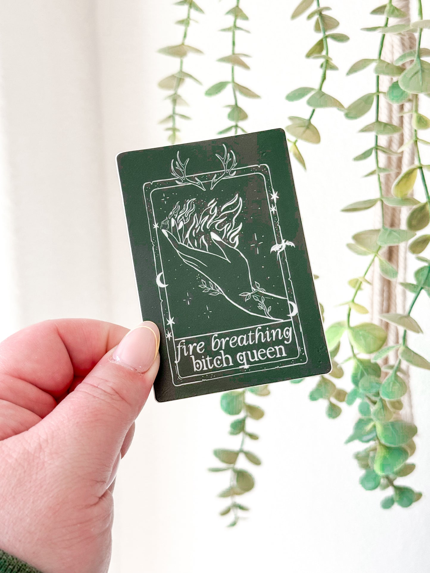 Fire Breathing Bitch Queen Vinyl Sticker