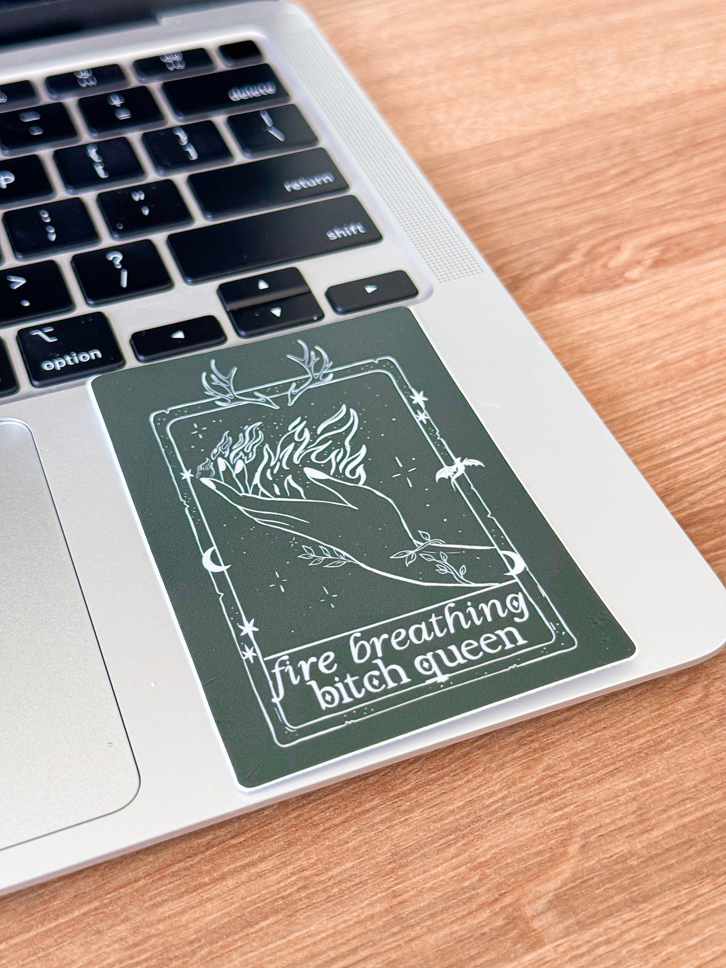 Fire Breathing Bitch Queen Vinyl Sticker