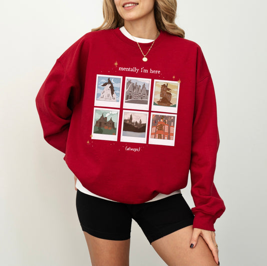 Mentally in the Wizarding World Crewneck