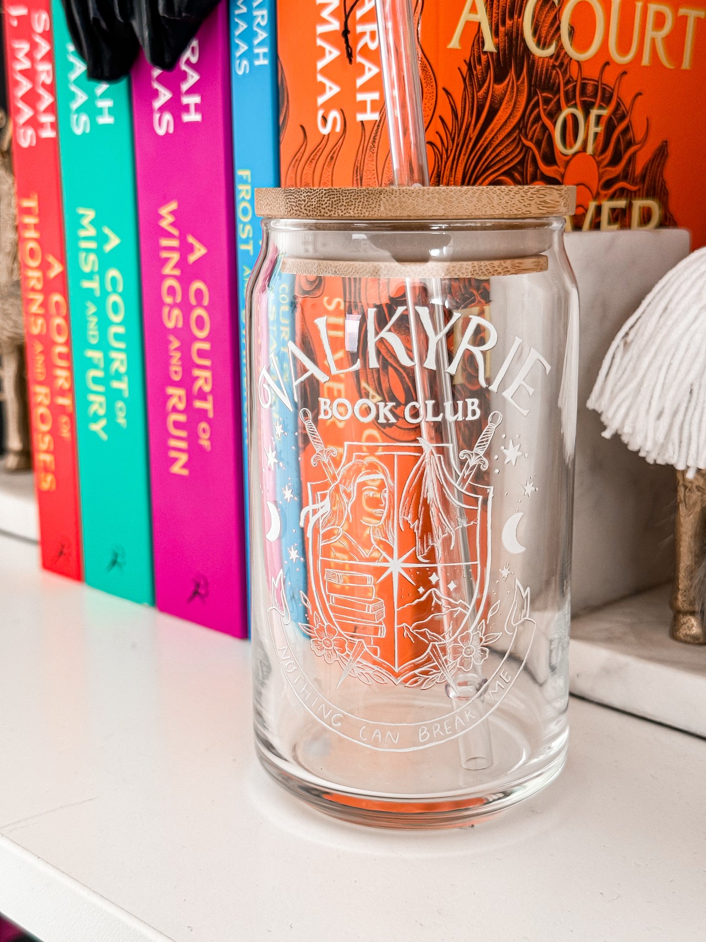 Valkyrie Book Club Beer Can Glass, 16oz