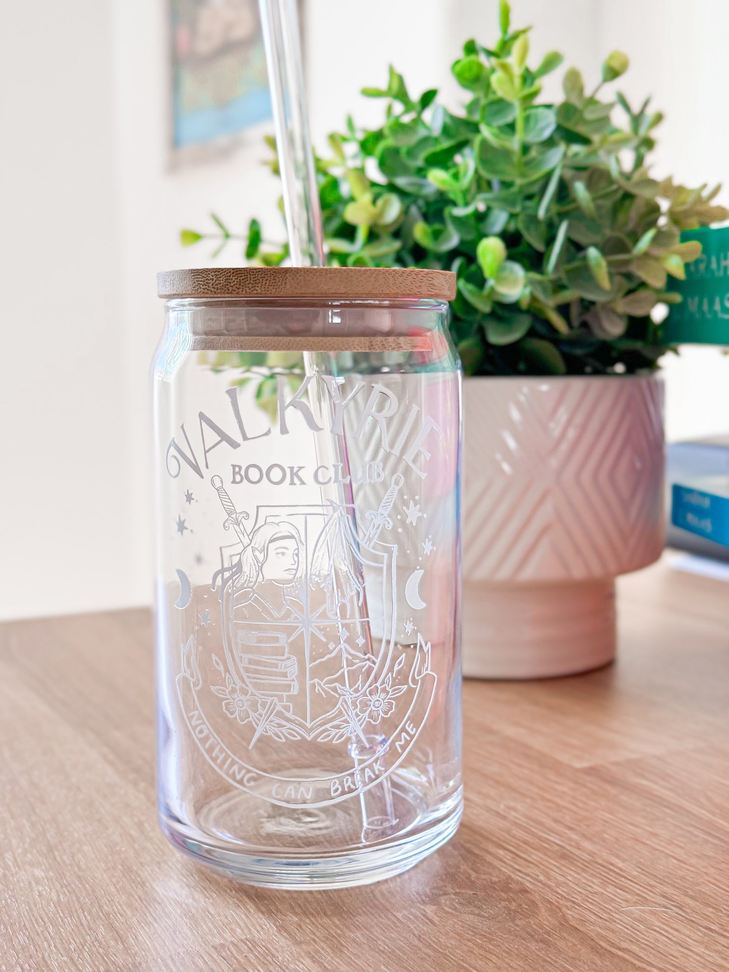 Valkyrie Book Club Beer Can Glass, 16oz