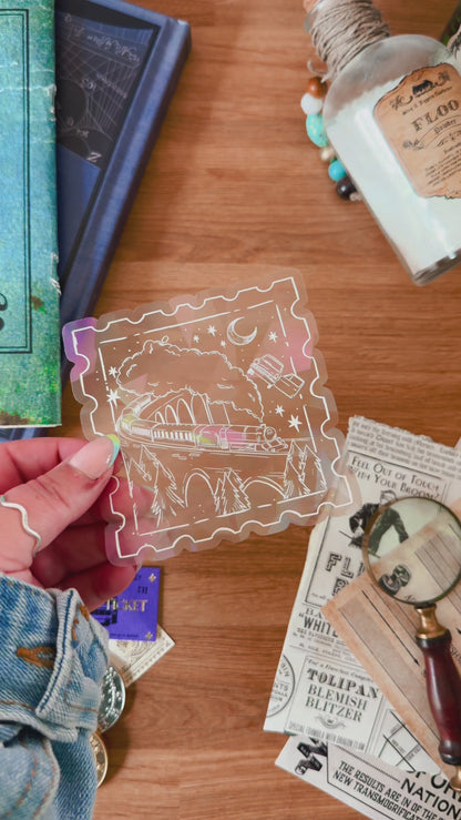 Going Home Stamp Suncatcher Sticker